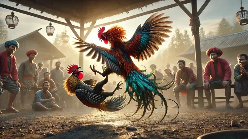Visual permainan bertema aksi untuk kategori lobi QQDEWA